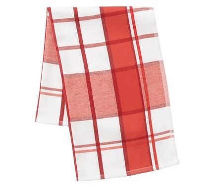Piros kockás konyharuha